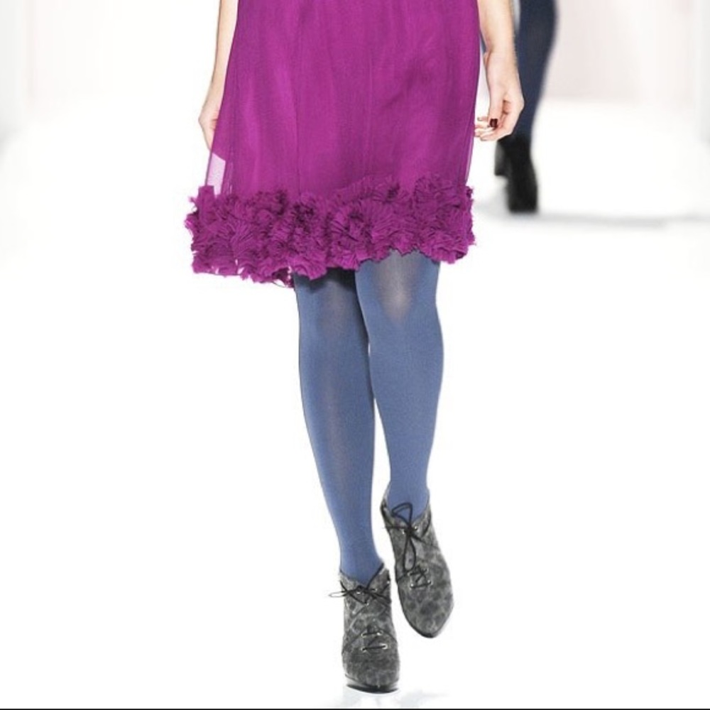 Rebecca Taylor Fall 2009 Purple Silk Mini Dress